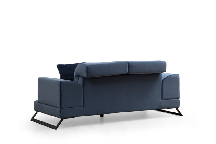 Atelier Del Sofa Sofá Frido 2 Plazas Azul Marino 185x100x92 cm Poliéster